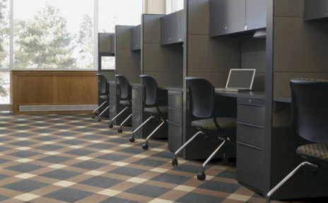 commercial carpet tile room scene